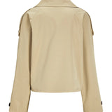 CARLIE kort trenchcoat, beige