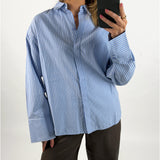 CARO skjorte, stribet blå