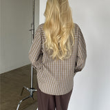 CARO skjorte, ternet beige