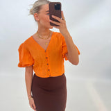 CELINA bluse, orange