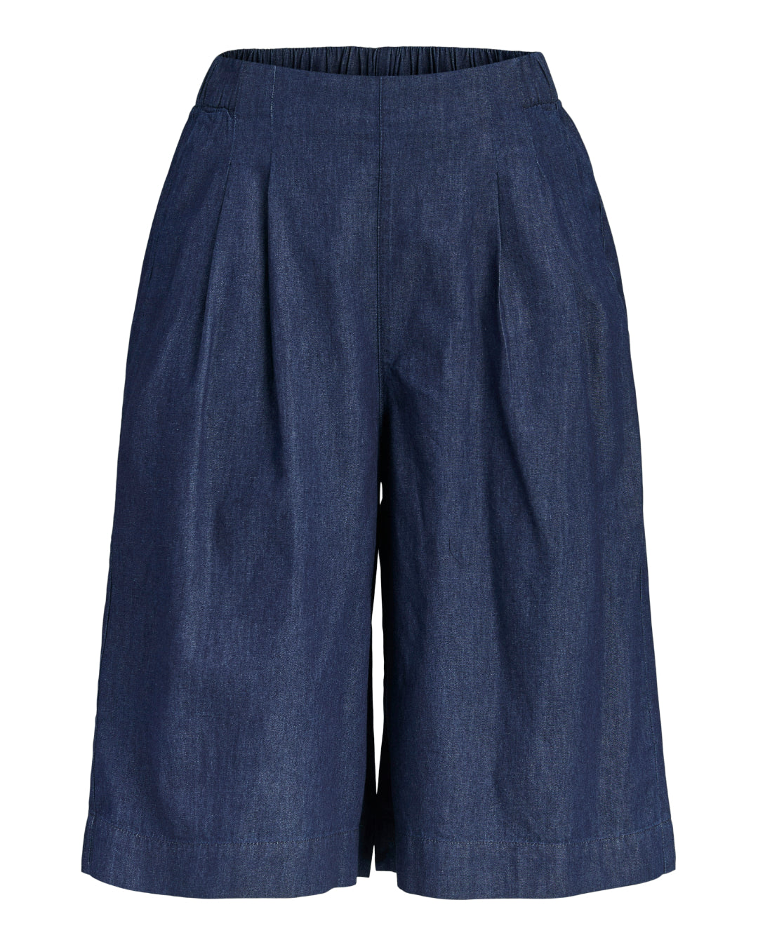 Produktbillede af blå DEBBY shorts. Set forfra. Fra BySofieSønderby