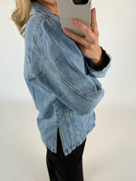 ELA jakke denim blå