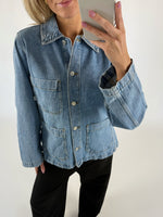 ELA jakke denim blå