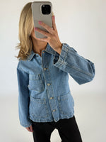 ELA jakke denim blå