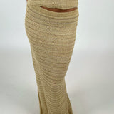 ELISABETH nederdel, beige/guld