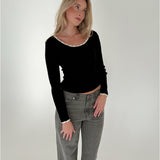 ELLA bluse sort