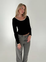 ELLA bluse sort