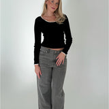 ELLA bluse sort