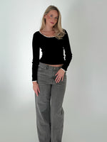 ELLA bluse sort