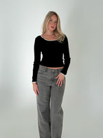 ELLA bluse sort