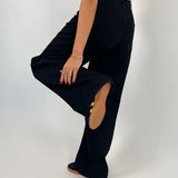 ELLIE wide leg jeans, sort