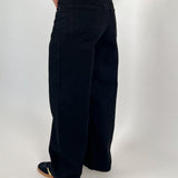 ELLIE wide leg jeans, sort