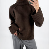 ELLINORA rullekrave strik, brun