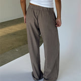 ELLIOT wide leg bukser, sand
