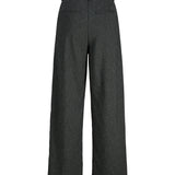 Produktbillede af sort melerede ELLIS bukser. Set bagfra. BySofieSønderby.