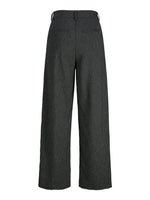 Produktbillede af sort melerede ELLIS bukser. Set bagfra. BySofieSønderby.