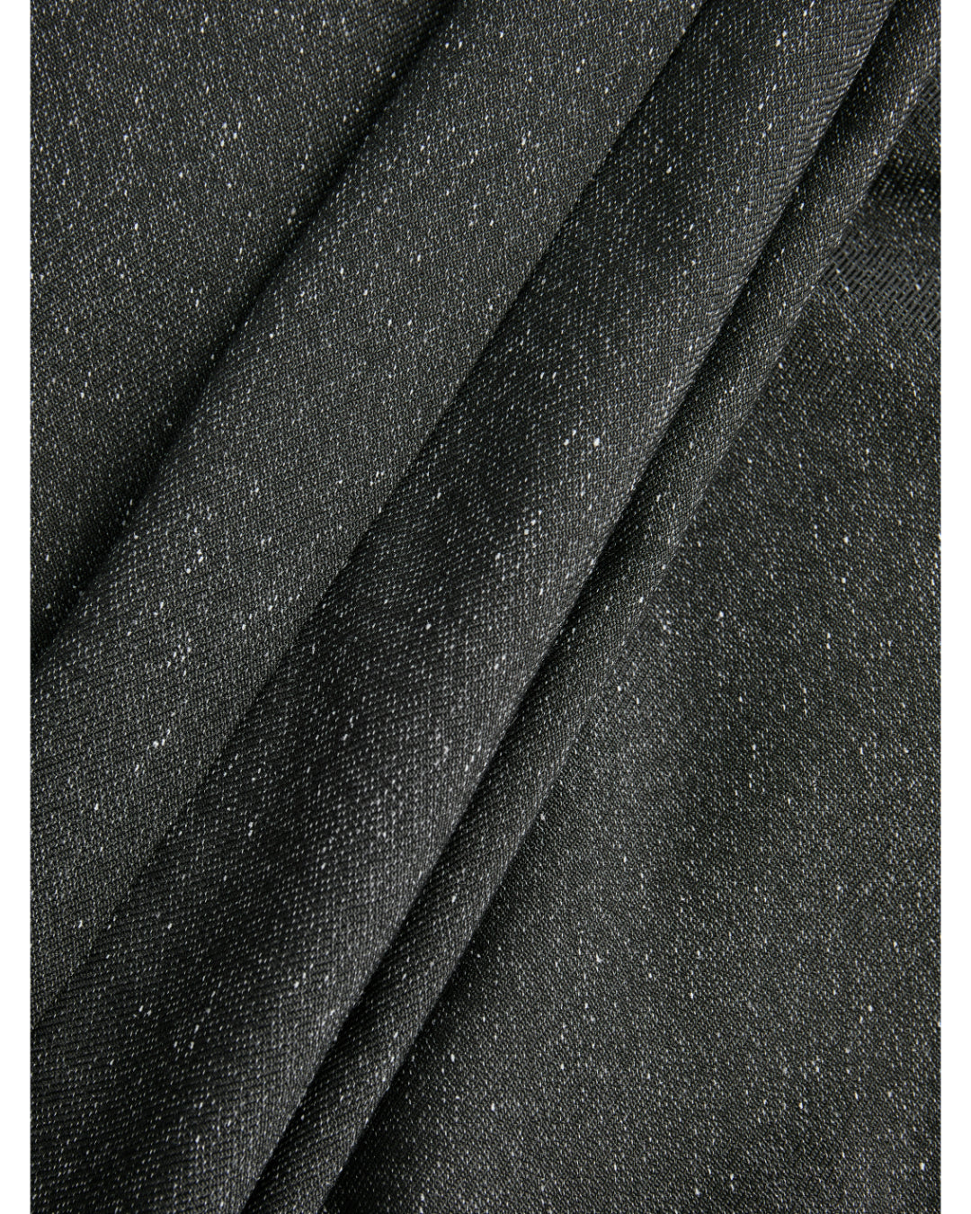 Detaljebillede af sort melerede ELLIS bukser. BySofieSønderby.