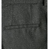 Detaljebillede af sort melerede ELLIS bukser. BySofieSønderby.