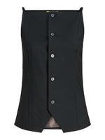 Produktfoto af sort AELLIS top. Set forfra. Fra BySofieSønderby