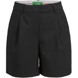 Produktbillede af sorte ELLIS shorts. Set forfra. Fra BySofieSønderby
