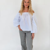 ESTELLE off shoulder bluse, hvid