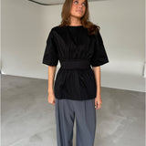 ESTRELLA bluse, sort