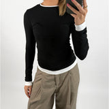 EVIE langærmet, sort