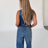 FAIZA denim top, blå