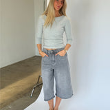 FIFI boatneck top, grå