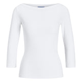 FIFI boatneck bluse, hvid