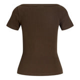 FIFI t-shirt boatneck, brun