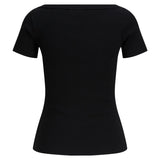 FIFI t-shirt boatneck, sort