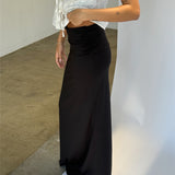 FLORENCE maxi nederdel, sort