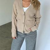 FRANCISKA strik cardigan, beige