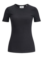 Produktbillede af sort FRANKIE t-shirt. Set forfra. Fra BySofieSønderby