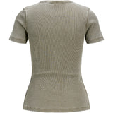 FRANKIE t-shirt, vasket brun