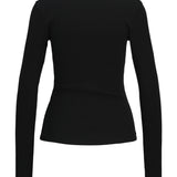 FREYA langærmet v-hals, sort