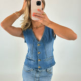 FRIDA vest, denim