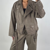 FRIDA biker jakke, brun