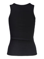 Produktbillede af sort FRIDA top. Set bagfra. Fra BySofieSønderby