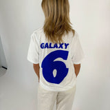 GALAXY 6 t-shirt, hvid/blå