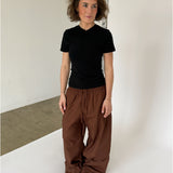 GIGI V-hals t-shirt, sort