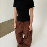 GIGI V-hals t-shirt, sort