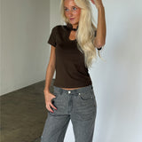 GIGI top, brun