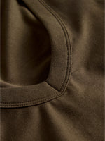 Detaljebillede af brun GIGI top. Fra BySofieSønderby