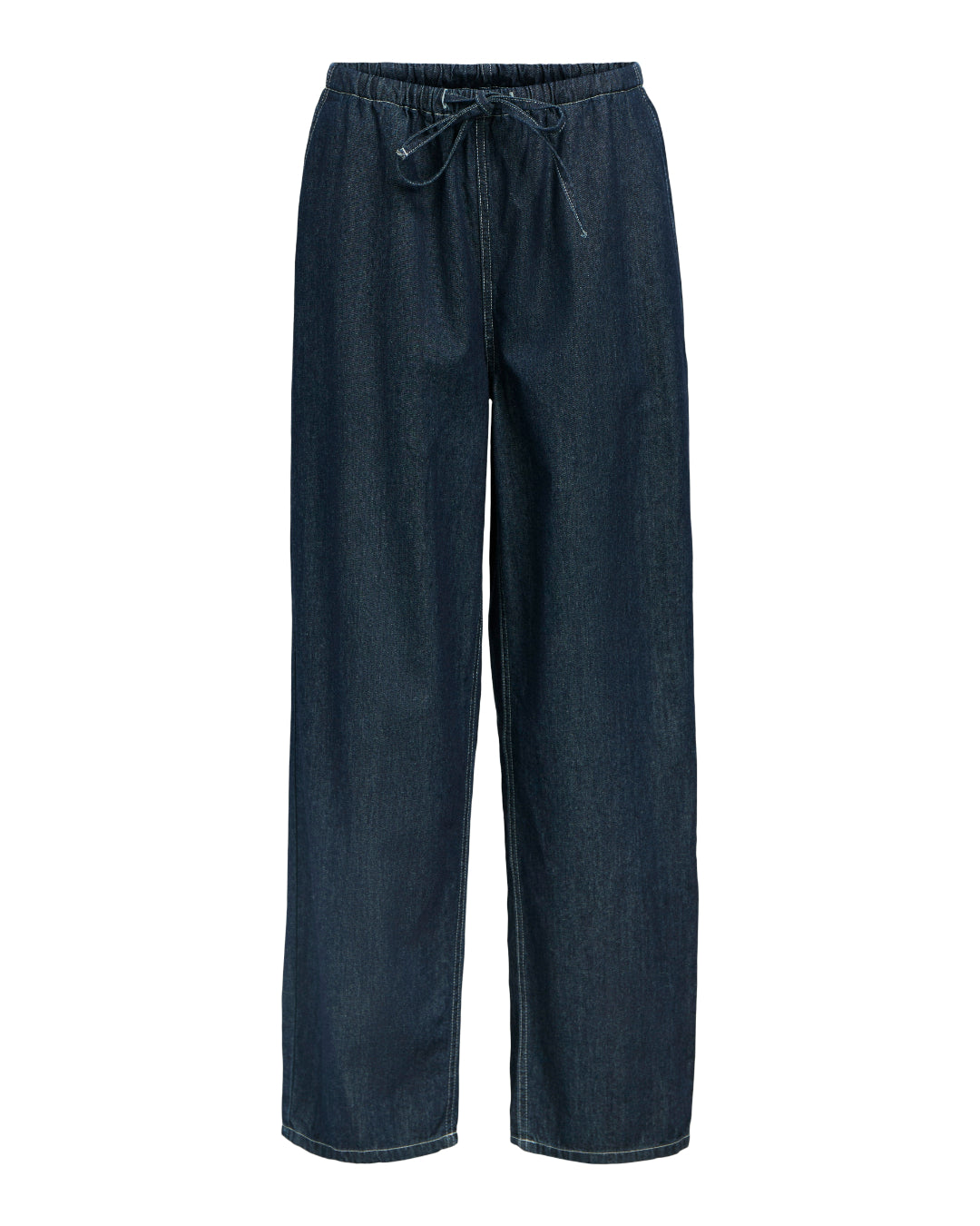 Produktbillede af mørkeblå Gina bukser. Set forfra. Fra BySofieSønderby