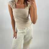 GISELLE top, beige