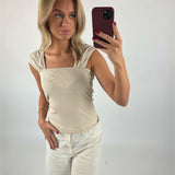 GISELLE top, beige