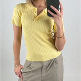 HADLEY polo strik, gul