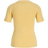 Produktbillede af gul HADLEY polo. Set bagfra. Fra BySofieSønderby